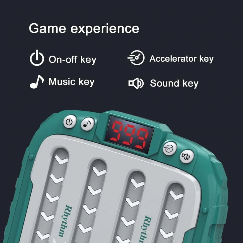 Music Rhythm Game Machine, Light Up Puzzle Toys, Montessori Travel Sensory Toys, Brain Training Electronic Games For Kids Gifts