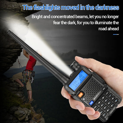 Walkie Talkie, UV 5R 5W 8W Dual Band Ham Two Way Radio, Vhf Uhf FM Radio, Handheld Transceiver, Hunting 16KM, BAOFENG