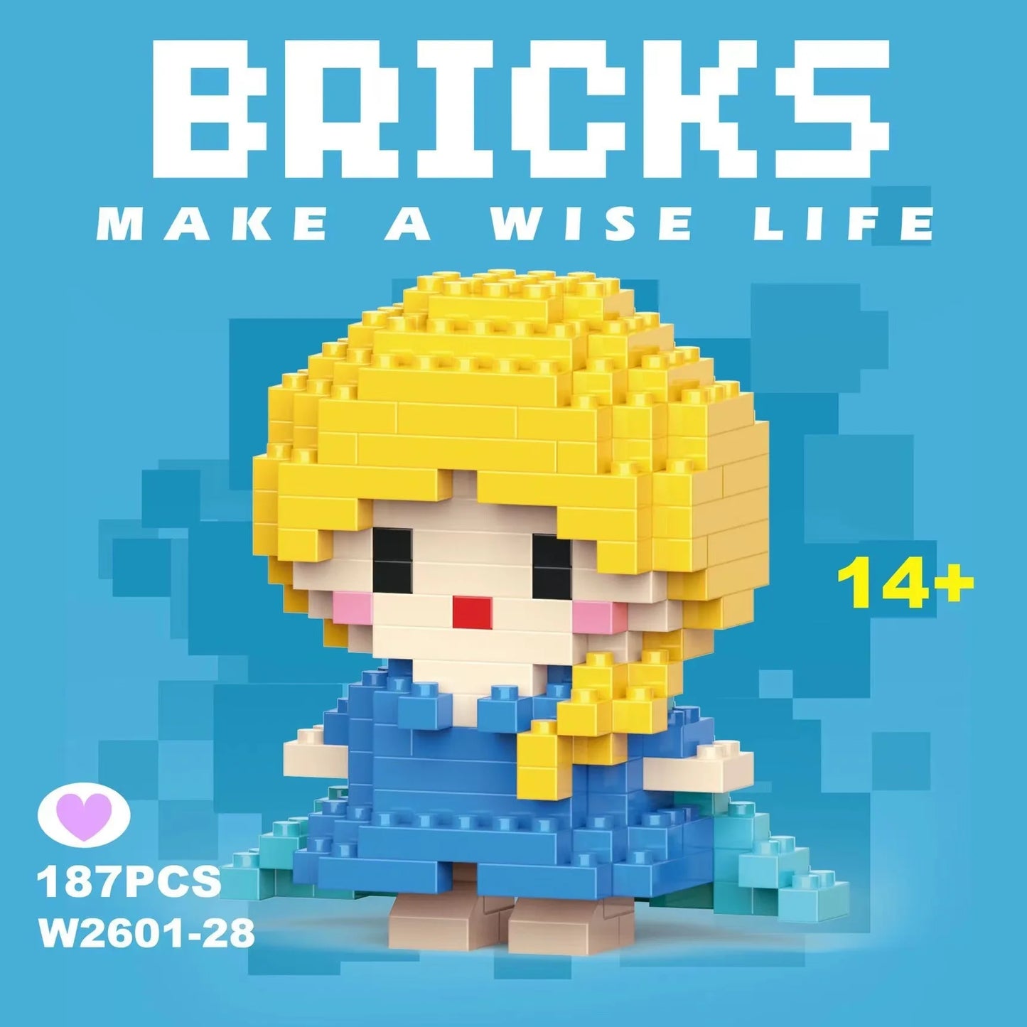 building block toys are luxurious models, suitable educational DIY games, cartoon anime games, building block lovers' desktop
