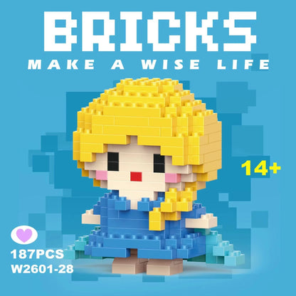 building block toys are luxurious models, suitable educational DIY games, cartoon anime games, building block lovers' desktop