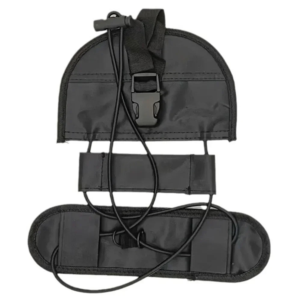 Correa de amarre de carga de nailon negro duradero con hebilla de leva, kits de viaje, herramienta de camping al aire libre