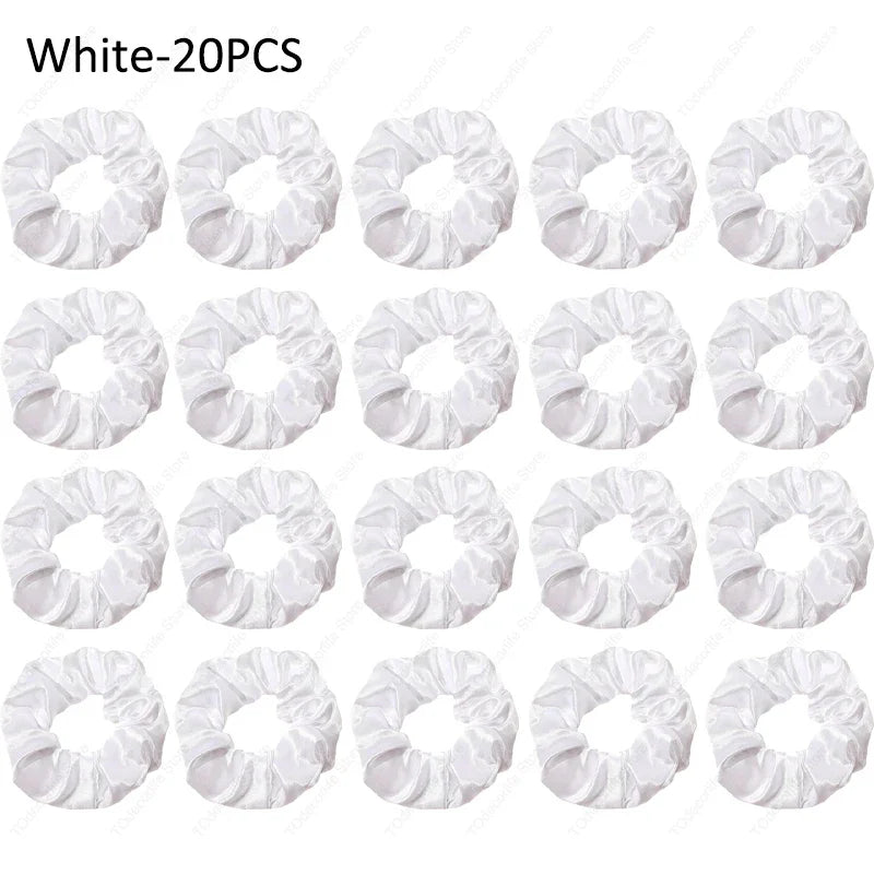 LED Luminous Scrunchies Hairband Women Glowing Elastic Hair Tie Hair Rope Girl Glow in the Dark Party Supplies Hair Accessory