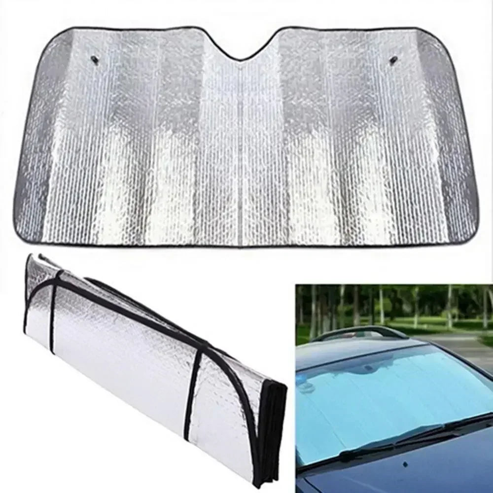 Universal Windshield Sunshade, Foldable Car Front Window Sunshade, Snow Ice Protection Cover, Winter Summer Windshield Shield