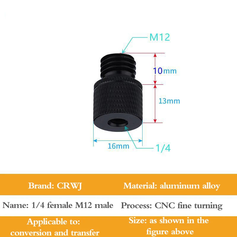 Conversion Screw Dual Nuts Tripod Mount 1/4toM4 M5 M6 M8 M10 Inch Projector Bracket Adapter Converter for DSLR Camera Tripod Acc