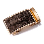 60 Kinds Metal Mens Relacement Belt Buckles Button Sliding Buckle Without Belt Black Gold Blue for 3.5 cm Ratchet Belts ONLY
