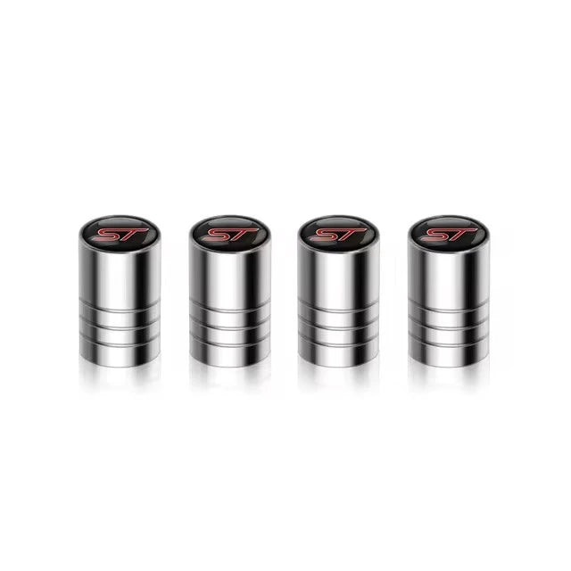 4Pcs/set High Quality Car Valve Caps Stem Case Covers For ST Line Accessories Wheel Valve Dust Caps Tyre Rim Stem Cover For Ford