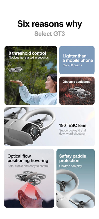 GT3 Drone 8K HD Dual Camera GPS 5G Professional Aerial Photography Remote Control Aircraft with VR Glasses Quadcopter UAV