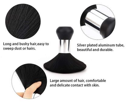 Black Hairdressing Sweeping Neck Hair Cleaning Duster, Hair Cutting Brush for Barbershop Hair Cut, Brush Tools, Barber Accessories