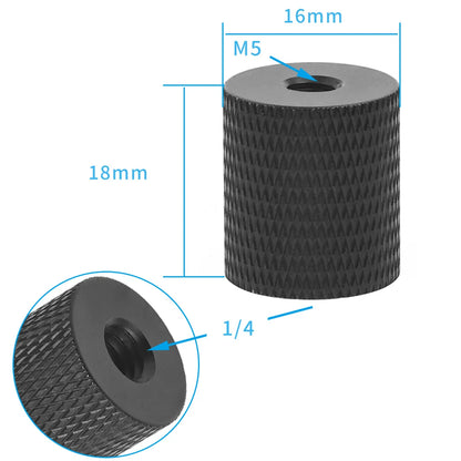 1x 1/4 Inch Thread Hole Female to Female 3/8 M4 M5 M6 M8 Mount Adapter Screw Nut DSLR Cameras Tripod Rig Flash Light Accessories