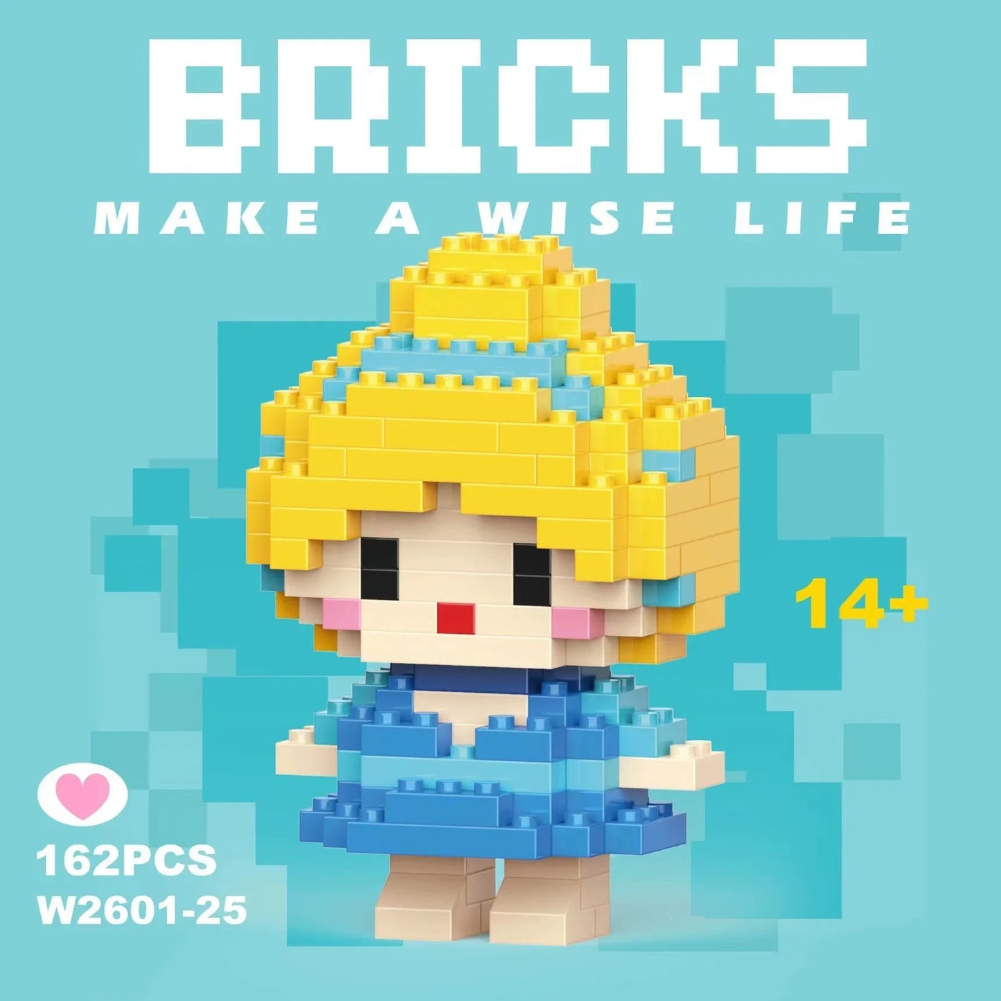 building block toys are luxurious models, suitable educational DIY games, cartoon anime games, building block lovers' desktop