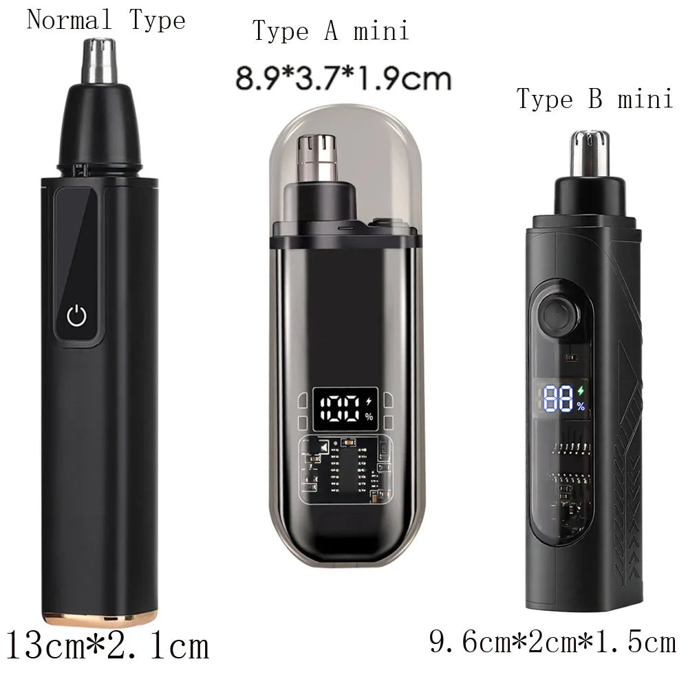 Electric Nose Hair Trimmer For Men Women, High Speed Motor Hair Remover, Lips Eyebrows Razor R Type Cutter Head Trimmer for Nose