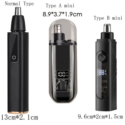 Electric Nose Hair Trimmer For Men Women, High Speed Motor Hair Remover, Lips Eyebrows Razor R Type Cutter Head Trimmer for Nose