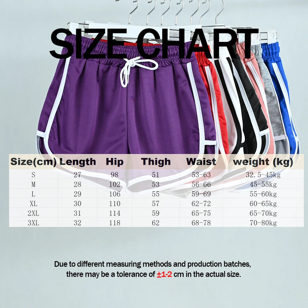 Pantalones cortos elásticos de verano para mujer, informales, de fitness, de correr, deportivos, transpirables, talla grande