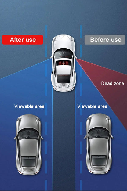 360 Degree Adjustable Wide Angle Side Rear Mirror Blind Spot Convex Mirrors for Car Reverse Parking Auxiliary Rear View Mirror