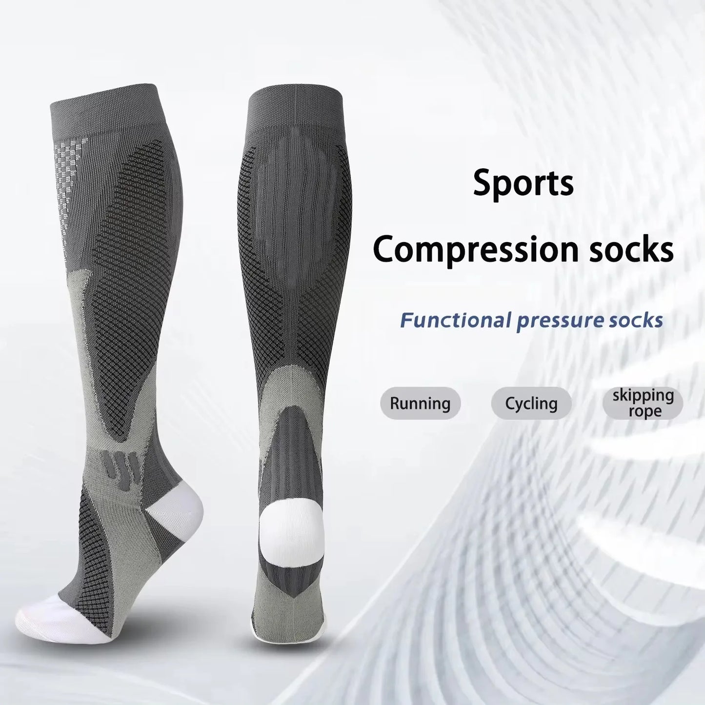 1Pair, Compression Socks, Sport Socks, Medical Nursing Stockings, Prevent Varicose Veins Socks, Pregnancy Nursing Athletic Soccer SOX