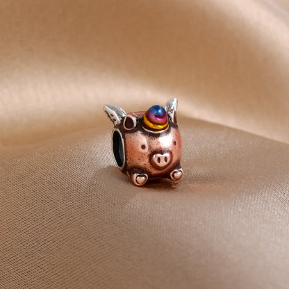 Hot selling 925 Silver Cake Cup Dog Claw Gift Box Pendant Beads, Fit DIY Women's Jewelry Accessories with European Bracelets