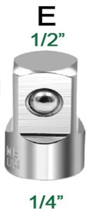 Socket Adapter Ratchet Wrench Adapter 1/2 Large Flywheel 3/8 Medium Flywheel 1/4 Small Flywheel CR-V Chrome Vanadium Steel Set