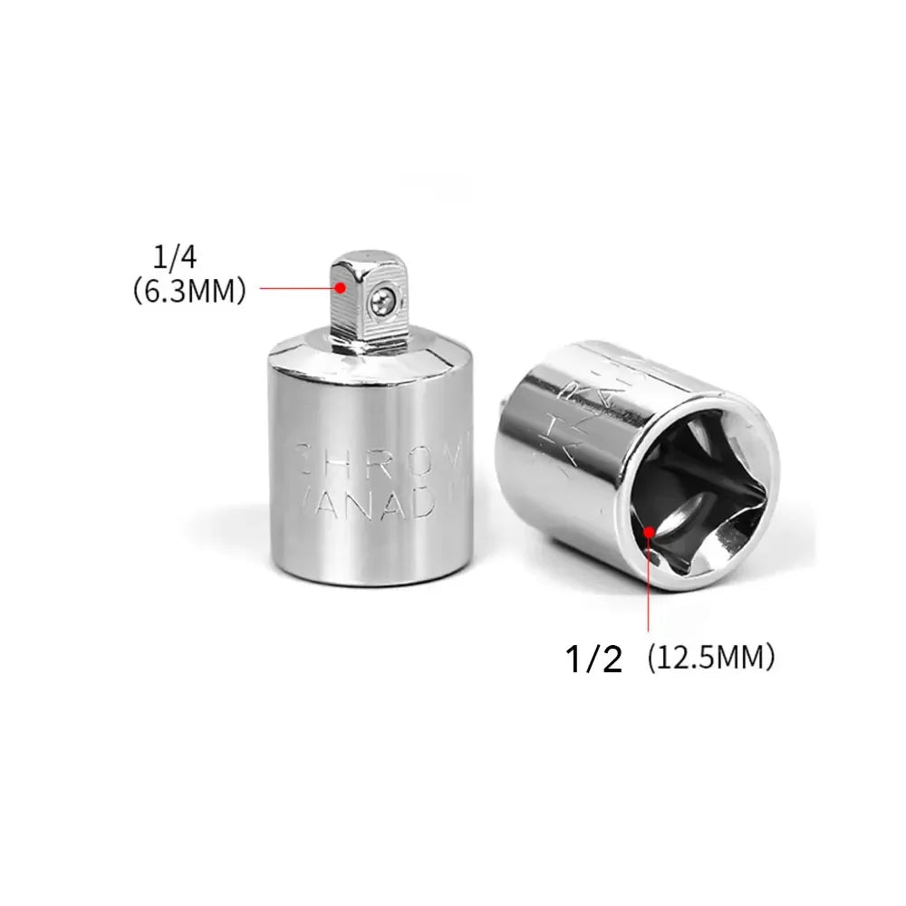 1 Pcs 1/4 3/8 1/2 Ratchet Wrench Socket Adapter Converter Drive Reducer Air Impact Wrench Adapter Repair Hand Tools
