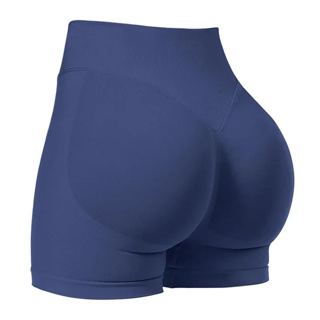 4.5'' Shorts Seamless Low Ribbed Waistband Gym Shorts Scrunch Bum Yoga Shorts Booty High Stretch Running Bike Shorts