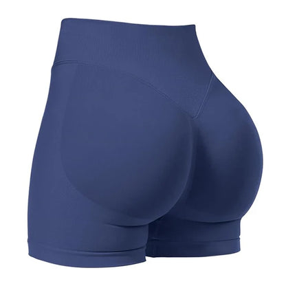 4.5'' Shorts Seamless Low Ribbed Waistband Gym Shorts Scrunch Bum Yoga Shorts Booty High Stretch Running Bike Shorts