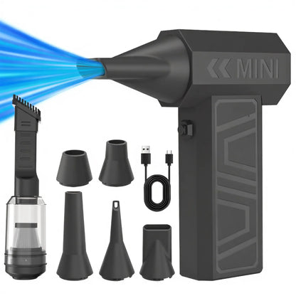 Turbo Jet Blower 130000RPM Brushless Motor 4000mAh Violent Air Blower 4 Gear Adjustable Turbo Blower Cordless Compressed Duster