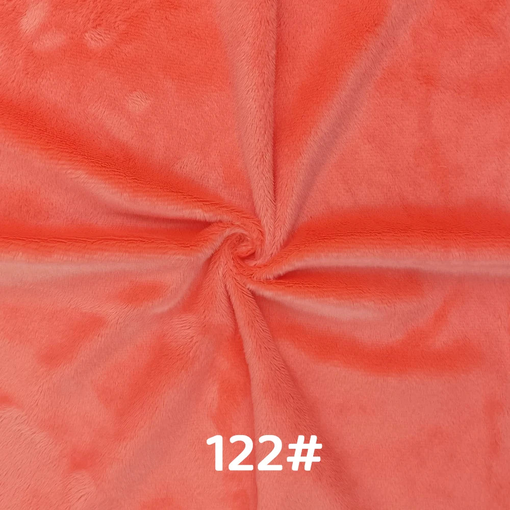 5mm Pile Length Soft Minky Fabric Sewing For Cotton Doll Hair Thicken Encryption Fabric Plush Single Sided Stuffed Animals Toys