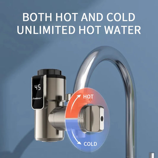 Fudeer Electric Water Heater Kitchen Faucet Connector Instant Hot Water Tap Adapter 220V Water Heater Bathroom Accessories
