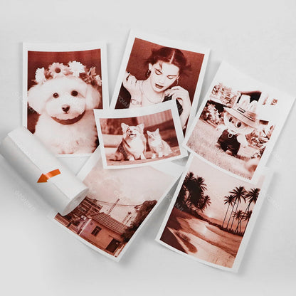 Thermal Printer Papers 57mm Color Papers for Camera Instant Print Kids Camera Printing Inkless Mini Portable Photo Printer