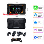 EKIY 5 inch GPS Navigation Motorcycle Wireless Carplay Android Auto IPX67 Waterproof Portable Screen BT Moto Motorbike Monitor