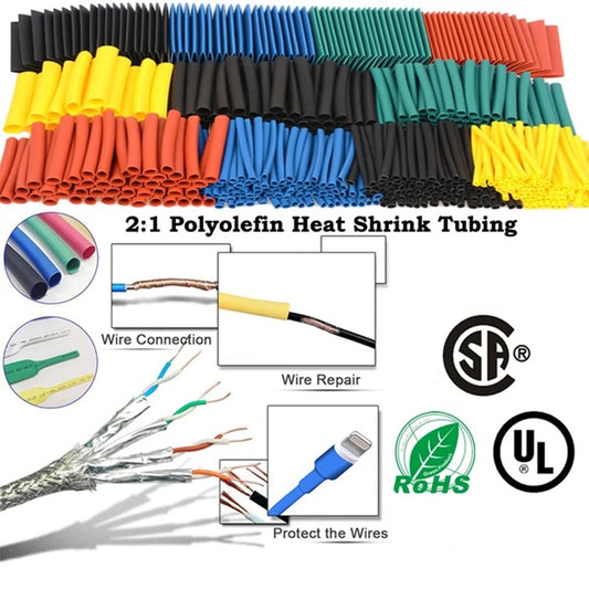 Thermoresistant Tube heat shrink tubing kit, Termoretractil Heat shrink tube Assorted Pack, diy insulation for cables shrink wrap