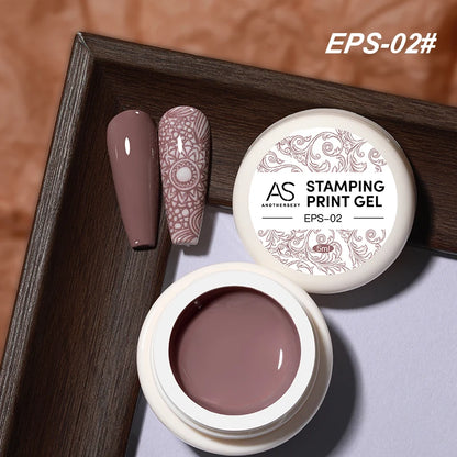AS Esmalte de uñas de estampado de 5ml, colores, barniz de impresión de uñas para placa de estampado, lacas de impresión en blanco y negro, no kit
