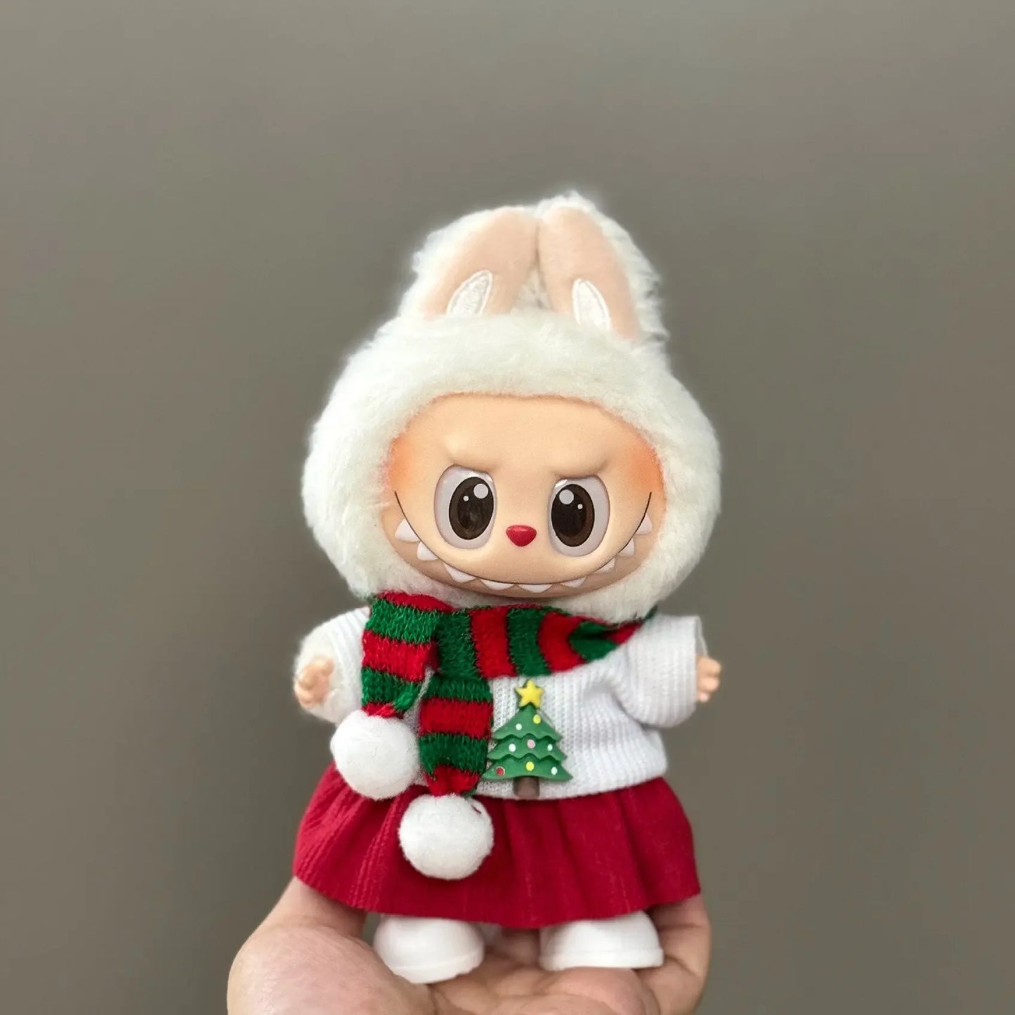Labubu Accessories Clothes Suitable For V1 V2 V3 Labubu  Christmas Deer Set Labubu Red clothing Christmas Fashion Gift