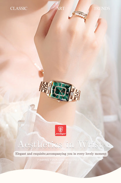 Luxury Watch For Woman, Waterproof Calendar High Quality Ladies Watch, Stainless Steel Quartz Women's Watches With Elegant Box, POEDAGAR