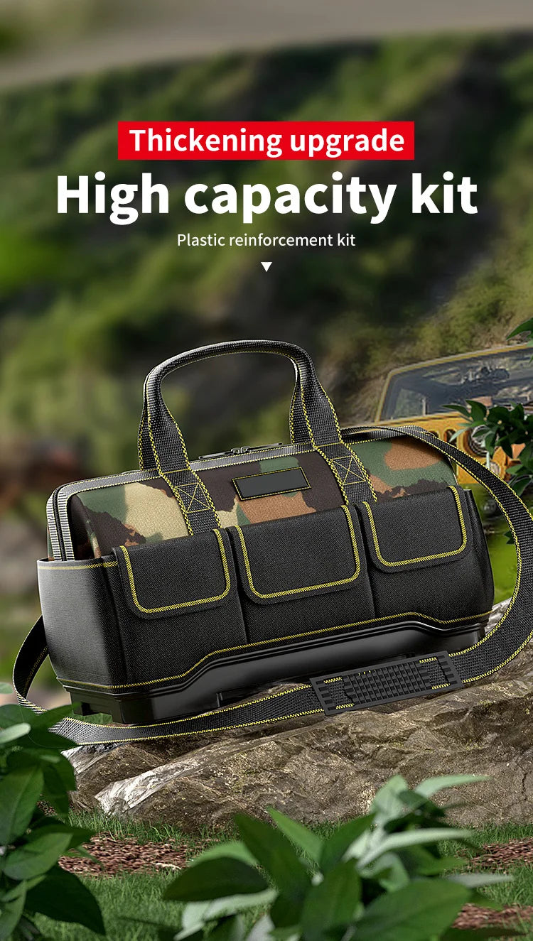 Professional Electrician Tool Bag - Reflective, Waterproof, Multi-Pocket, Durable Oxford - 4 Sizes Available