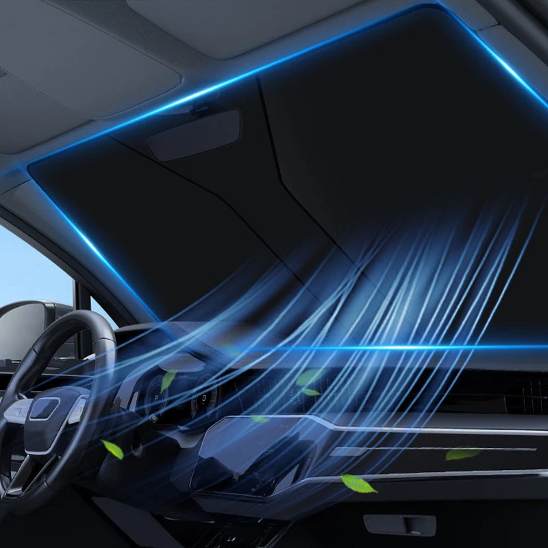 Car Front Window Sunshade Cover Sun Shade Windshield Visor Windscreen Folding Auto UV Protection Curtain Styling Accessories