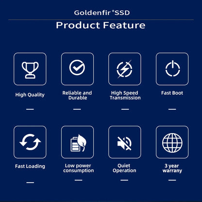 M2 SSD NVMe 256GB, Goldenfir M.2 PCIe 128GB 120GB 512GB 1T, Solid State Disk 2280, Internal Hard Drive for Laptop Desktop TLC/QLC