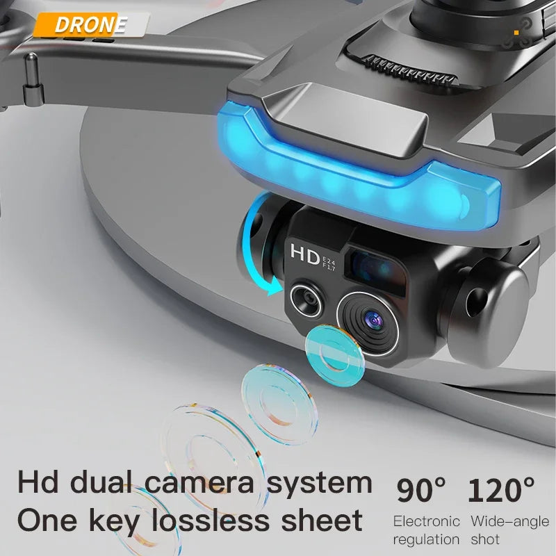 Drone, 4K Professional Camera 8K GPS HD Aerial Photography Dual-Camera Omnidirectional Obstacle Avoidance Drone, Camera Drone