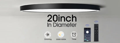 Square Led ceiling lamp, bedroom lighting, Neutral white, cold white, warm white, 48W 36W 24W 18W led ceiling light room, MARPOU