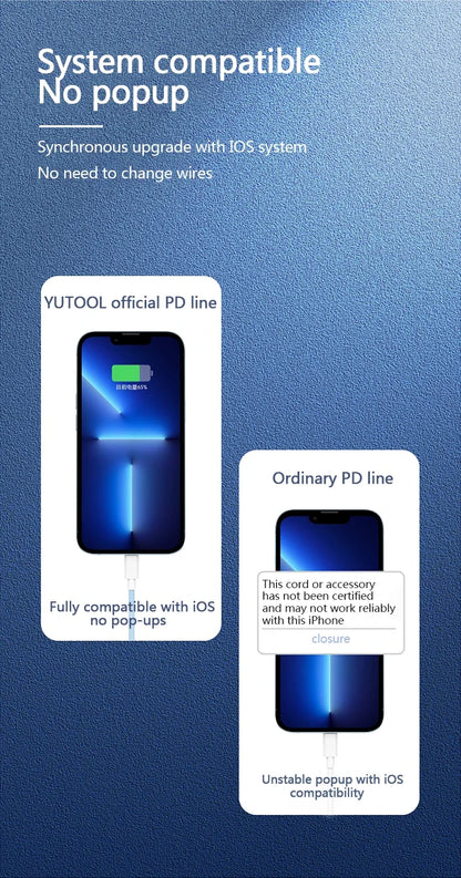 PD 20W USB-C Charging Cable For iPhone 14 13 12 11 Pro Max Xs 8 Plus iPad 3A, Fast Charging Cord, ‌Lightning Data Cable For iPhone