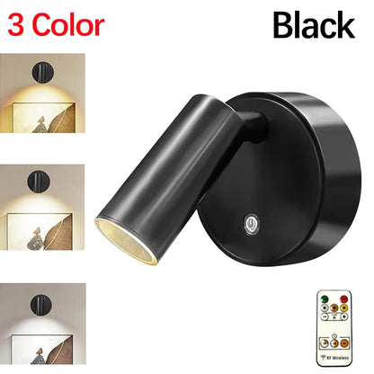 Battery Operated Spotlights, Indoor LED Wireless Spotlight, Indoor 13 Color Uplights with Rotatable Light Head, Stick-on Wall Hallway