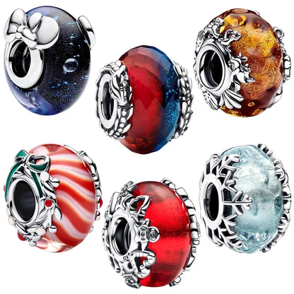Hot New Color Murano Glass Series Charm Beads Fit Original European Silver Bracelet Necklace DIY Women Fashion Jewelry Gift 2026
