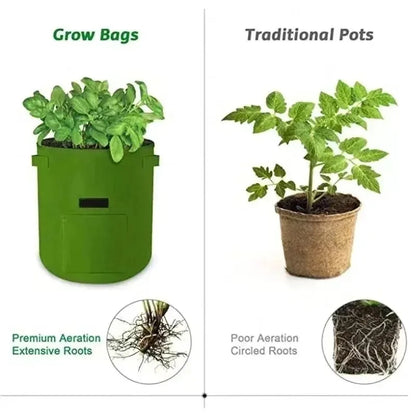 3Styles Felt, plant grow bags, nonwoven fabric garden potato pot, greenhouse vegetable growing bags, moisturizing vertical tools