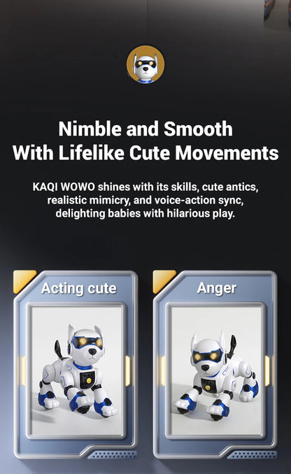 Funny RC Robot Electronic Dog Stunt Dog Voice Command Programmable Touch-sense Music Song Robot Dog for Boy Girls Children Toys