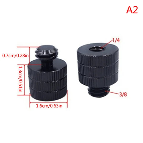1/4 to M4 M5 M6 M8 M10 Conversion Screw 3/8" Male to Female Thread Screw Mount Converter Standard 1/4 Mount Adapter Screw