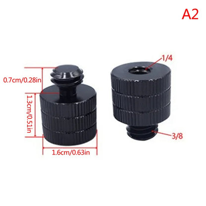 1/4 to M4 M5 M6 M8 M10 Conversion Screw 3/8" Male to Female Thread Screw Mount Converter Standard 1/4 Mount Adapter Screw