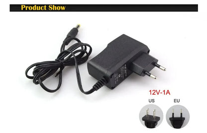 12 Volt Power Supply Transformer, AC 110V 220V  To DC 12V, EU US Power Adapter, Power Source Charger Converter DC12V 1A 2A 3A LED Driver