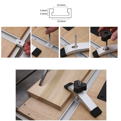 Quick Acting T-Track Hold Down Clamp with T Bolts Slider Aluminum Alloy Woodworking Clamps for Routers Drill Presses Table Saw