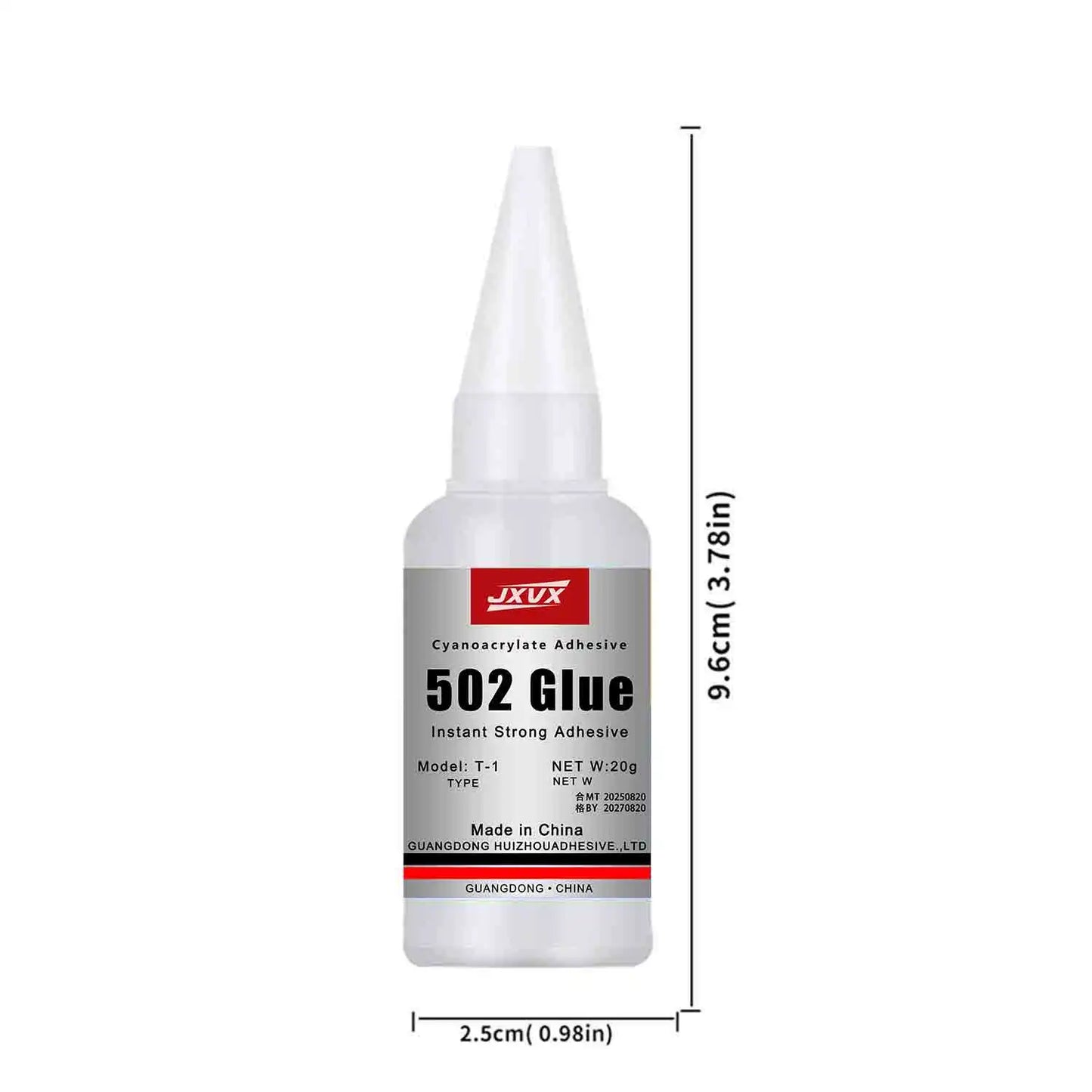50/20g Multi-purpose 502 Instant Strong Super Glue Universal Superglue Mighty Instant Glue for Resin Ceramic Metal Glass Fast Dry