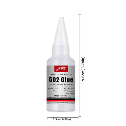 50/20g Multi-purpose 502 Instant Strong Super Glue Universal Superglue Mighty Instant Glue for Resin Ceramic Metal Glass Fast Dry