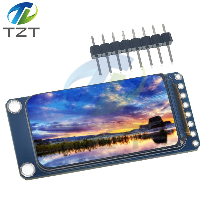 TZT 1.47" 1.47 Inch 172x320 SPI Full Color TFT HD IPS Screen LCD LED Display Module 172*320 ST7789 Controller 3.3V SPI Interface